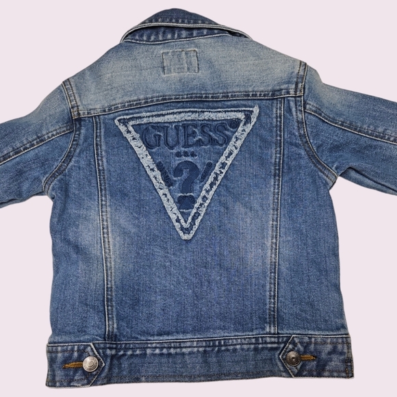 Guess Toddler Blue Jean Jacket Size 3 - Picture 3 of 5